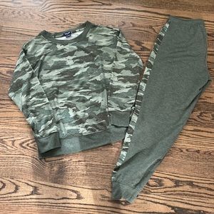 Three sets of cozy loungewear.